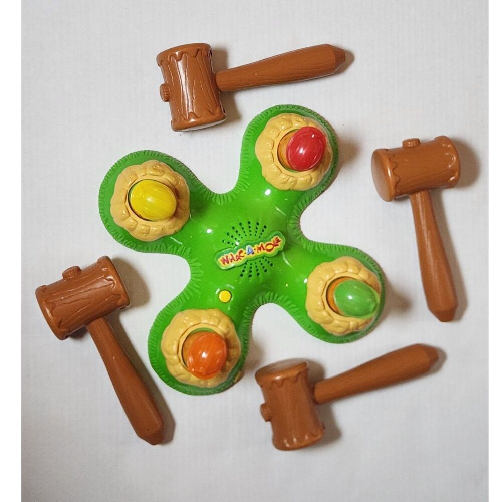 Hasbro Whac‑A‑Mole Electronic Game 2004 With Mallets